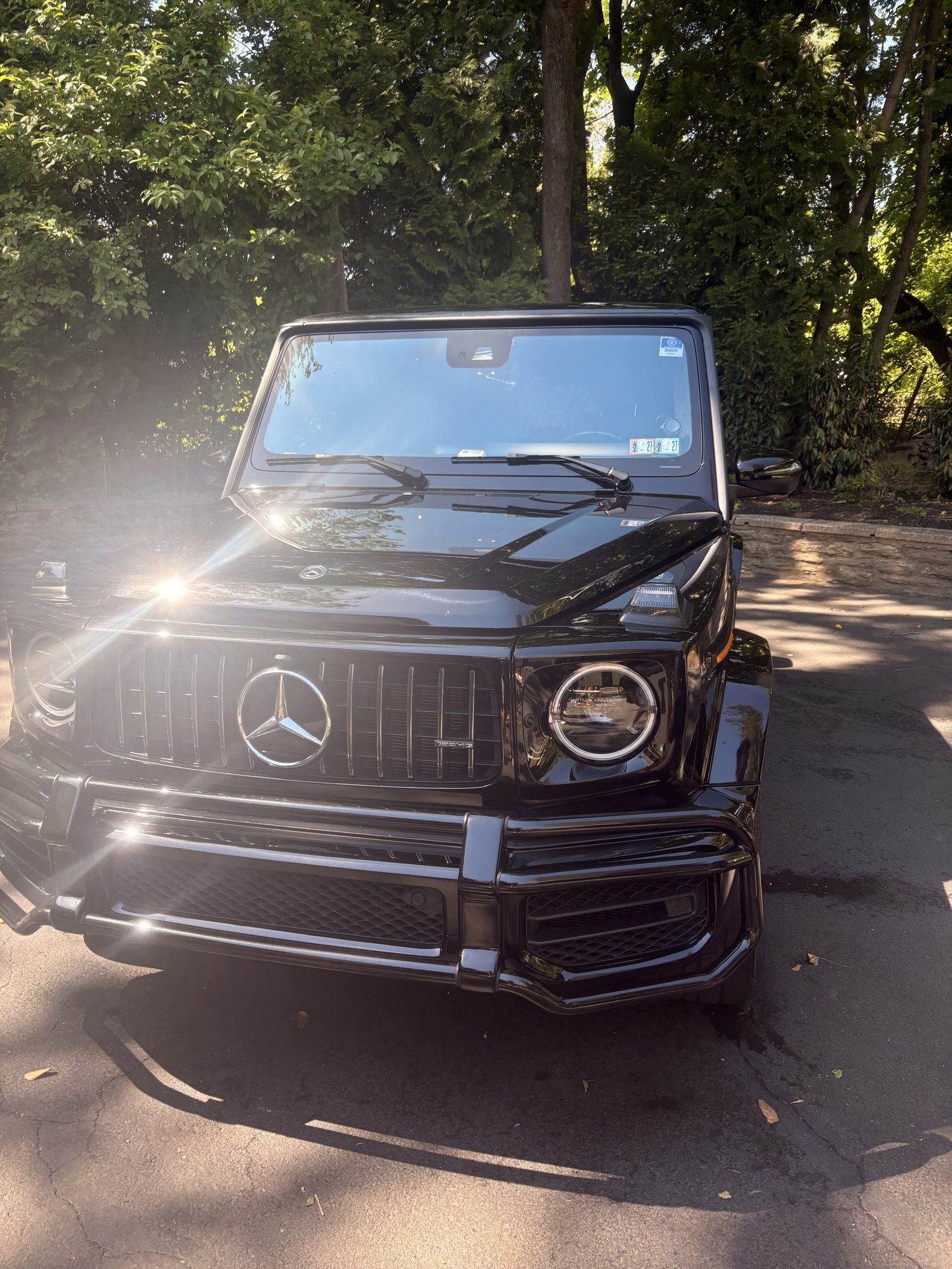Freshly detailed Mercedes G-Wagon exterior